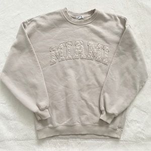GARAGE | Miami embroidered crewneck sweater